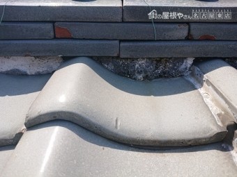 瓦屋根 漆喰の劣化