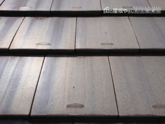 陶器瓦の釘浮き