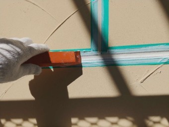シーリング ならし作業