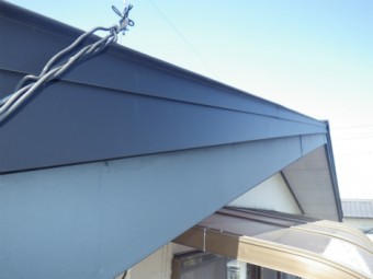縦ひら屋根葺き