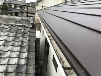 カバー工法 金属屋根