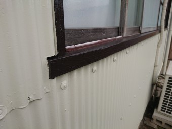波トタン塗装工事