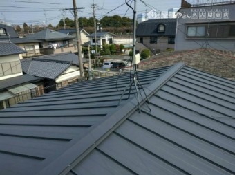 縦ひら屋根葺き