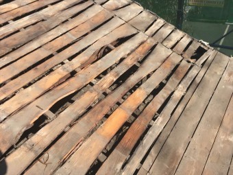 ガルバリウム鋼板 防水シート 葺き替え