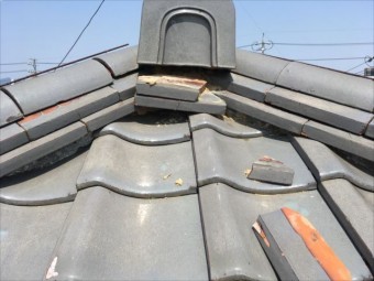 屋根の調査 瓦の不具合