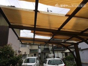 波板 破損・飛散 台風被害