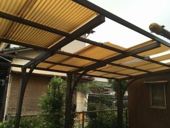 波板 破損・飛散 台風被害