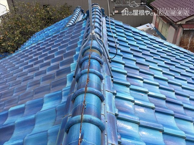 台風被害 瓦の割れ