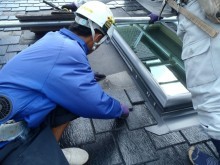トップライト取替 屋根材復旧