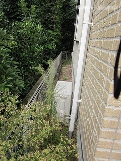 現地調査庭西面
