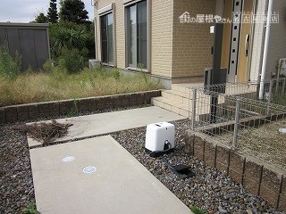 現地調査庭全体
