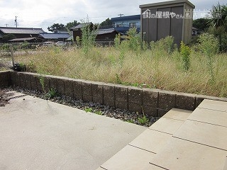 現地調査庭鋤取り部分