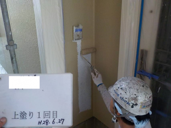 外壁上塗り