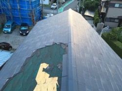 瓦飛散