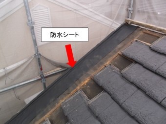 袖、防水シート