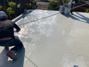 屋上全体の防水施工