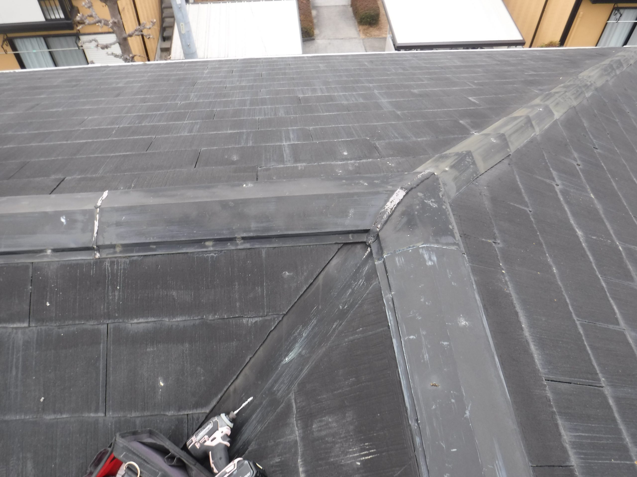 接合部の劣化とシーリングの変色