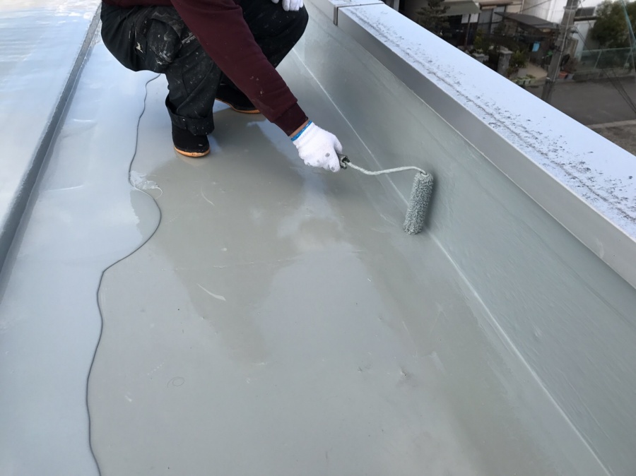 豊明市でアパートの屋上防水工事を行いました④
