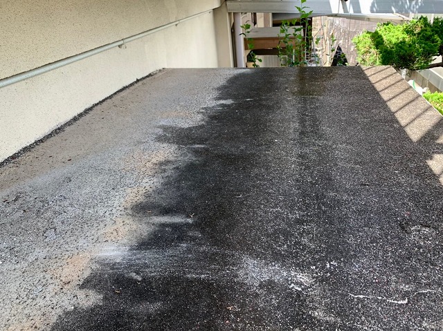 千種区で陸屋根から雨漏りが発生！高圧洗浄とプライマー施工を実施