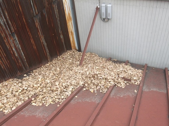 落ち葉清掃をご相談いただいた屋根