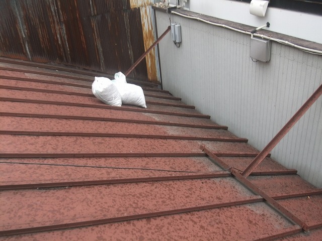 清掃後の屋根
