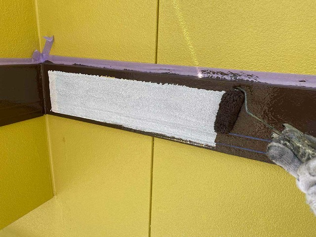 帯板金の塗装