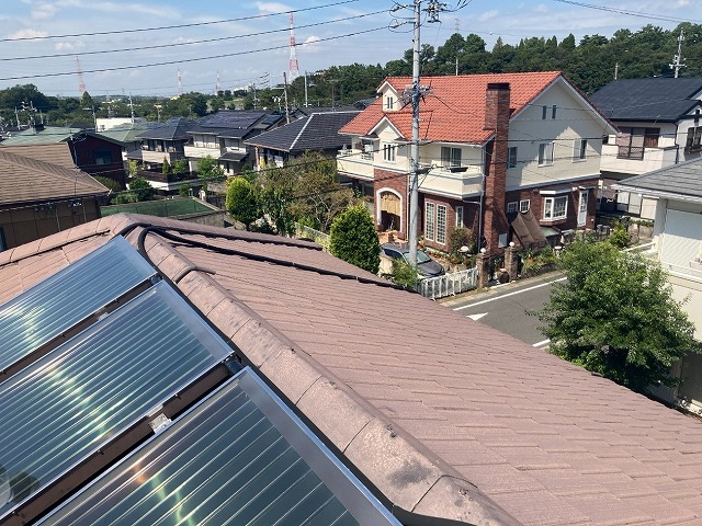 未了　1-①緑区にてスレート屋根と外壁の色褪せを点検！屋根塗装の前に確認したい劣化症状