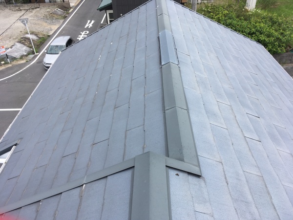 名古屋市守山区で塗装の出来ないスレート屋根　パミールの層間剥離