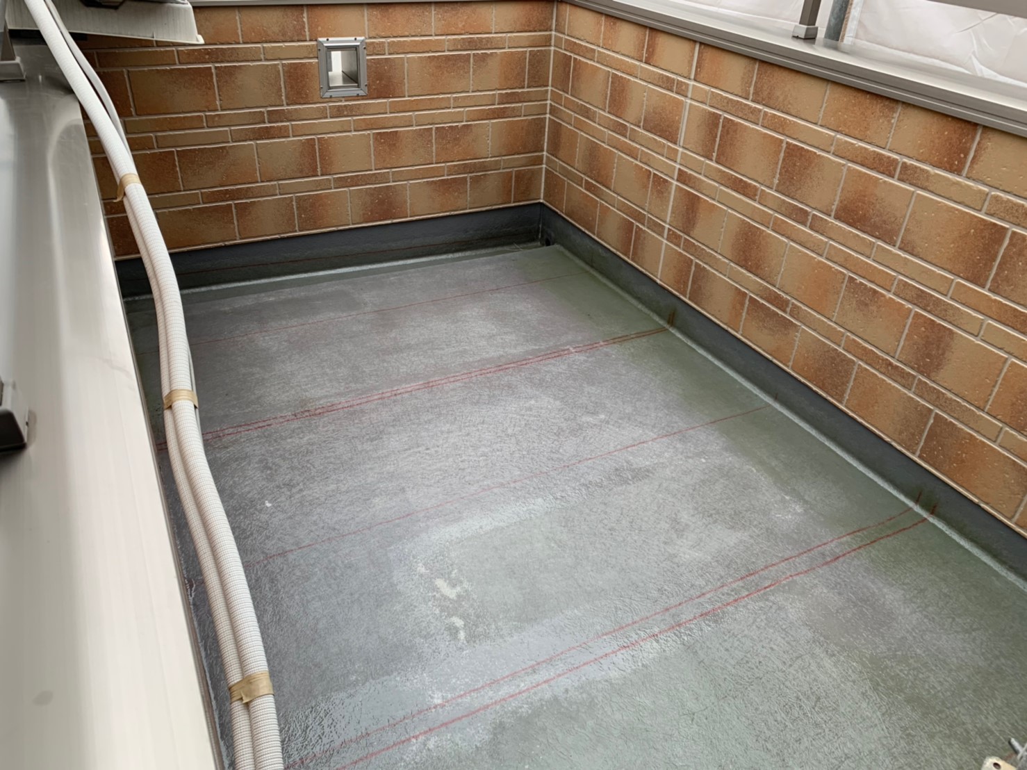 ガラスマット敷き1