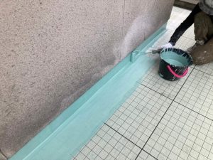 立ち上がり防水塗布