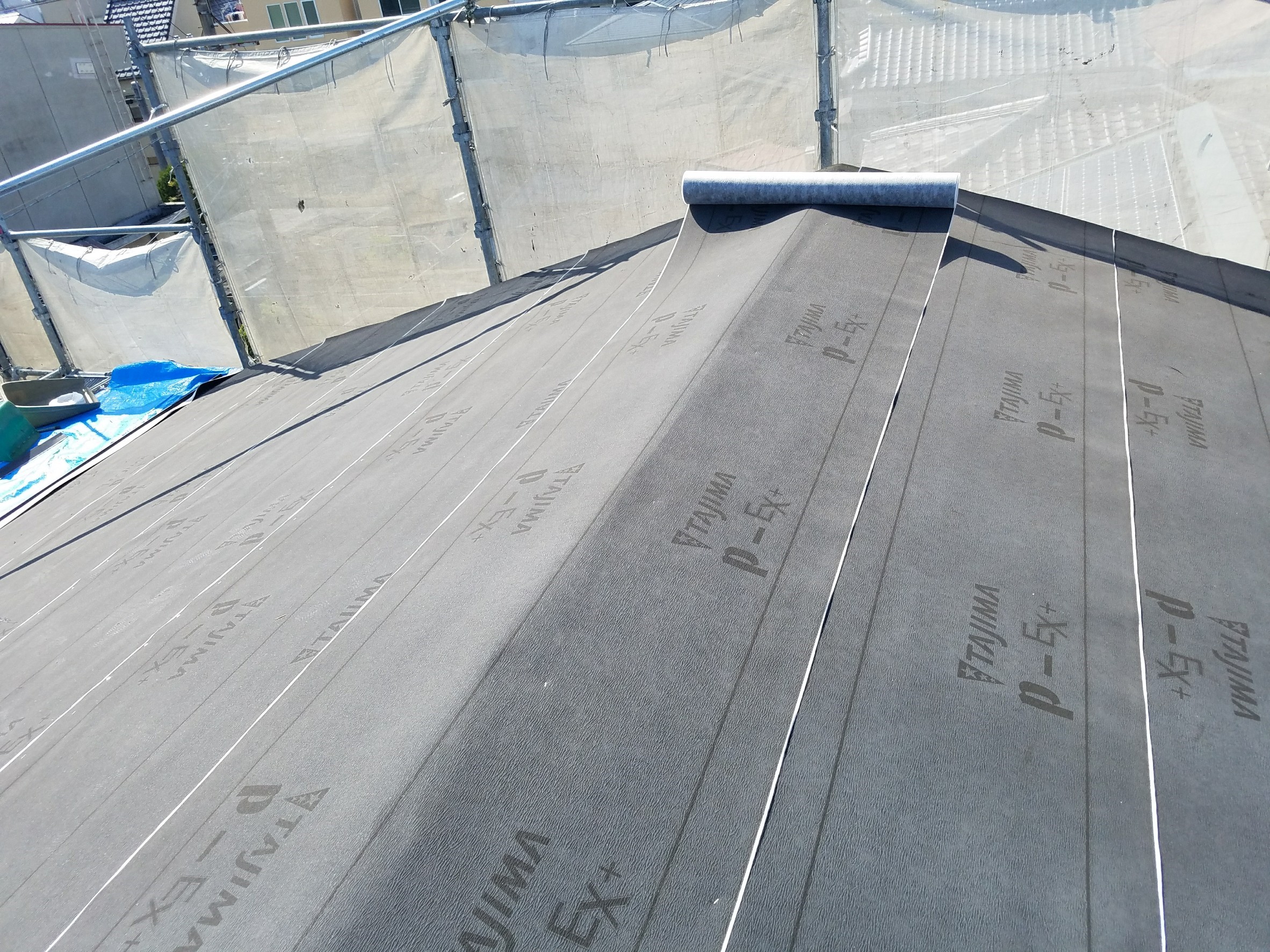 ルーフィング貼り