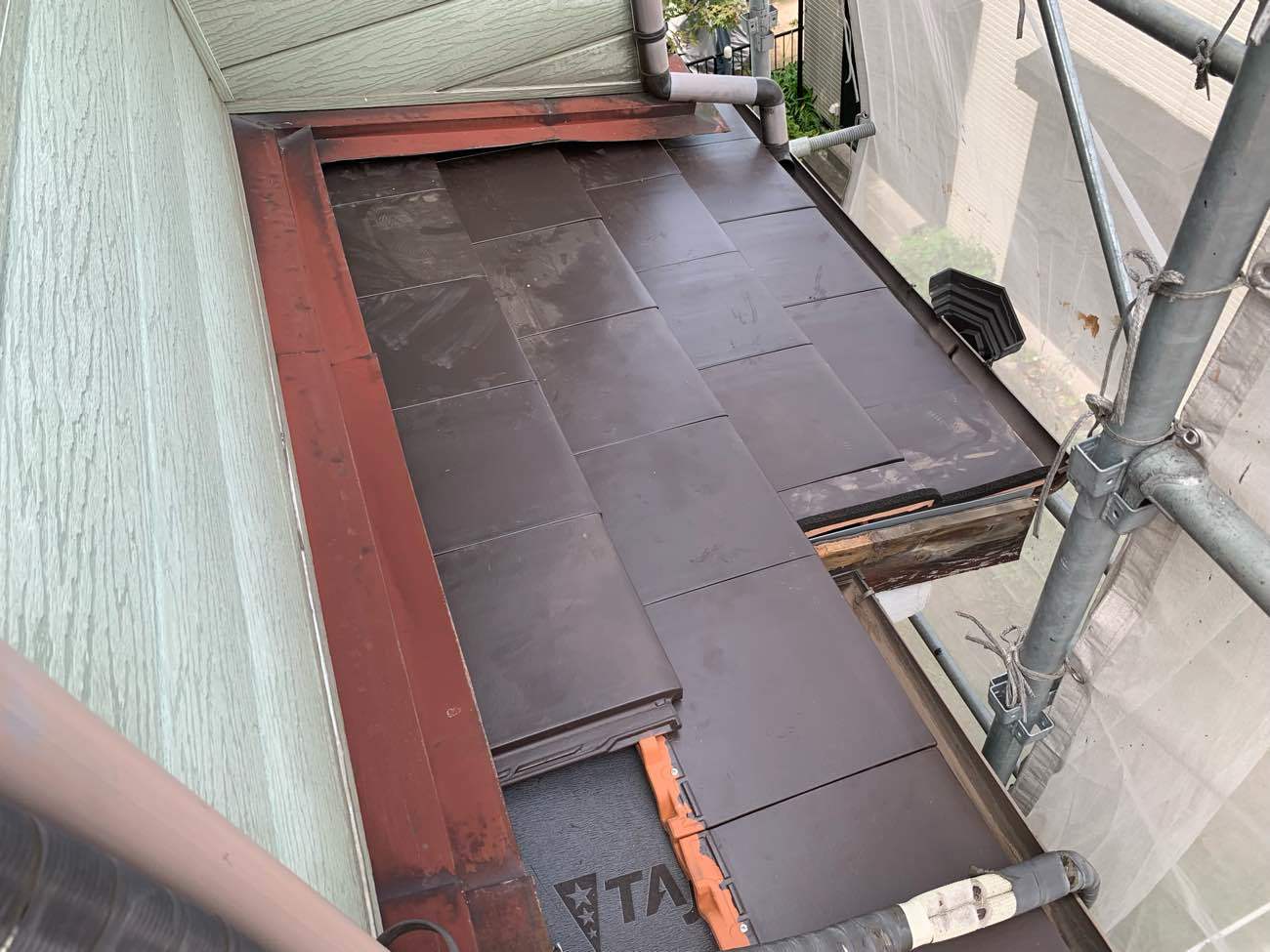 屋根材設置1