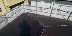 棟まわりの施工途中