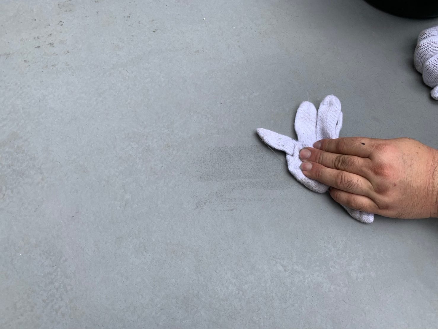 表面のチョーキング確認