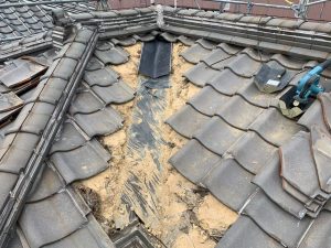 新板金設置前の谷部